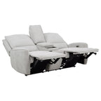 Home & Sleep Outlet - Sylmar Chenille Upholstered Power Reclining Loveseat Dove Grey
