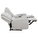 Sylmar Chenille Upholstered Power Reclining Loveseat Dove Grey