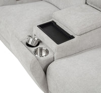 Sylmar Chenille Upholstered Power Reclining Loveseat Dove Grey