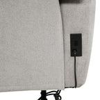 Home & Sleep Outlet - Sylmar Chenille Upholstered Power Reclining Loveseat Dove Grey