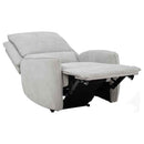 Sylmar Chenille Upholstered Power Recliner Dove Grey
