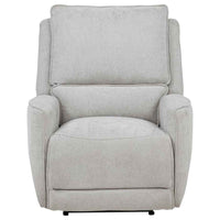 Sylmar Chenille Upholstered Power Recliner Dove Grey