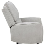 Home & Sleep Outlet - Sylmar Chenille Upholstered Power Recliner Dove Grey