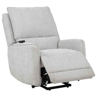 Sylmar Chenille Upholstered Dual Power Lift Recliner Dove Grey