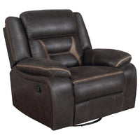 Greer 3-piece Upholstered Reclining Sofa Set Brown