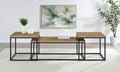 Home & Sleep Outlet - Straden 3-piece Engineered Wood Coffee Table Set Mango and Black