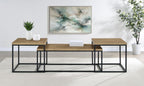 Home & Sleep Outlet - Straden 3-piece Engineered Wood Coffee Table Set Mango and Black