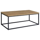 Straden 3-piece Engineered Wood Coffee Table Set Mango and Black