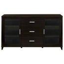 Lewes 2-door Engineered Wood 60-inch TV Stand Cappuccino