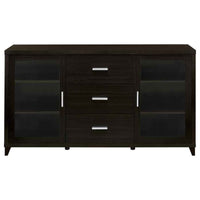 Lewes 2-door Engineered Wood 60-inch TV Stand Cappuccino