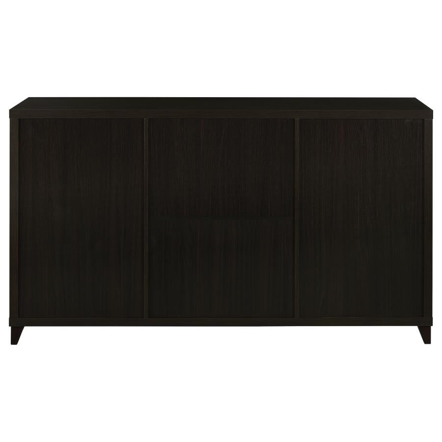 Lewes 2-door Engineered Wood 60-inch TV Stand Cappuccino