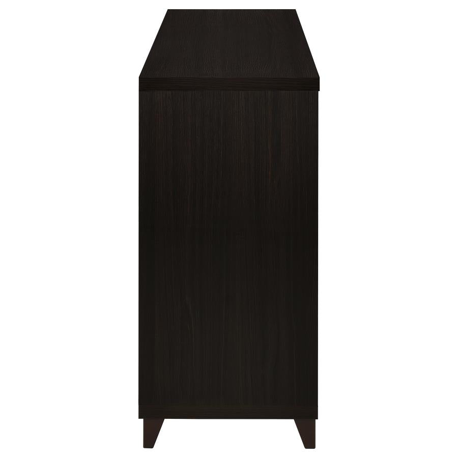 Lewes 2-door Engineered Wood 60-inch TV Stand Cappuccino