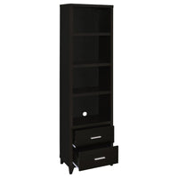 Lewes 4-shelf Engineered Wood Media Tower Cappuccino