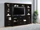 Lewes 4-shelf Engineered Wood Media Tower Cappuccino