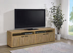 Home & Sleep Outlet - Sentnor 79-inch 4-door Engineered Wood TV Stand Media Console Mango