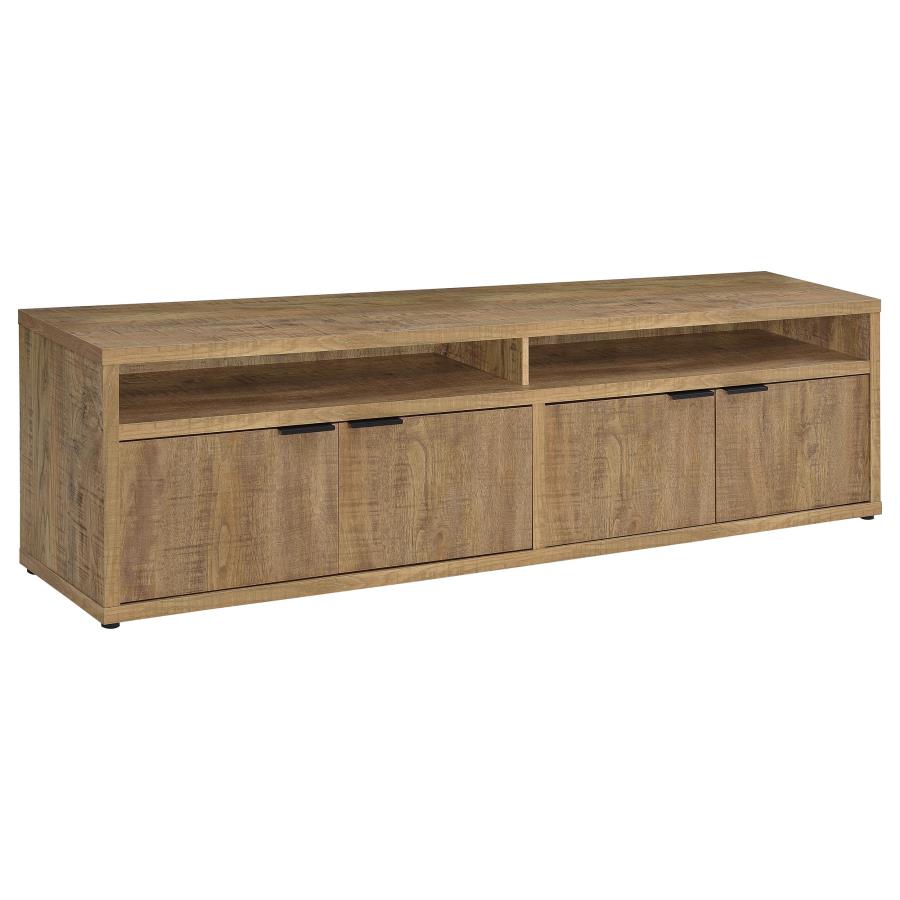 Home & Sleep Outlet - Sentnor 79-inch 4-door Engineered Wood TV Stand Media Console Mango