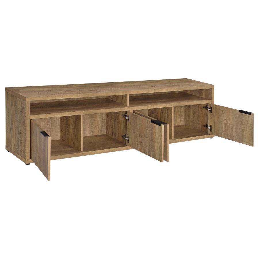 Home & Sleep Outlet - Sentnor 79-inch 4-door Engineered Wood TV Stand Media Console Mango