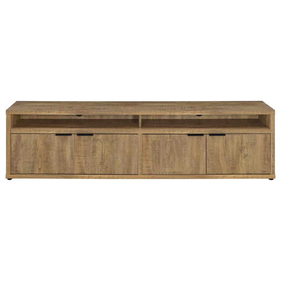 Home & Sleep Outlet - Sentnor 79-inch 4-door Engineered Wood TV Stand Media Console Mango