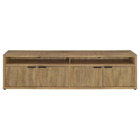 Tabby 79-inch 4-door Engineered Wood TV Stand Media Console Mango