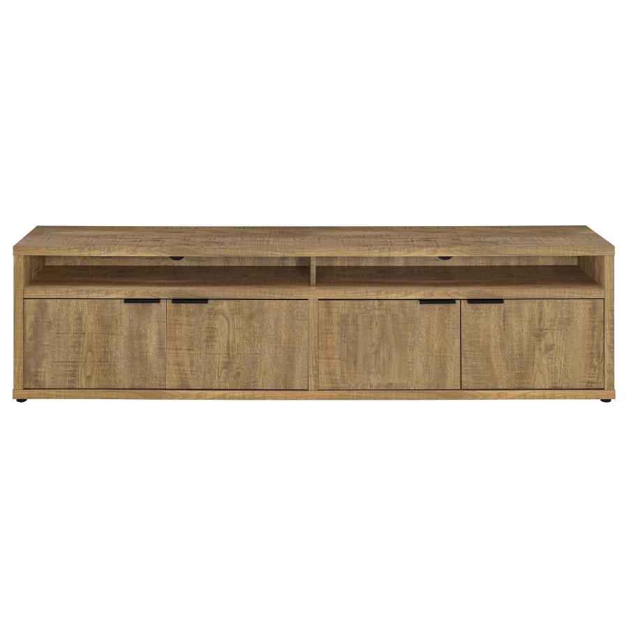 Tabby 79-inch 4-door Engineered Wood TV Stand Media Console Mango