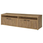 Home & Sleep Outlet - Sentnor 79-inch 4-door Engineered Wood TV Stand Media Console Mango