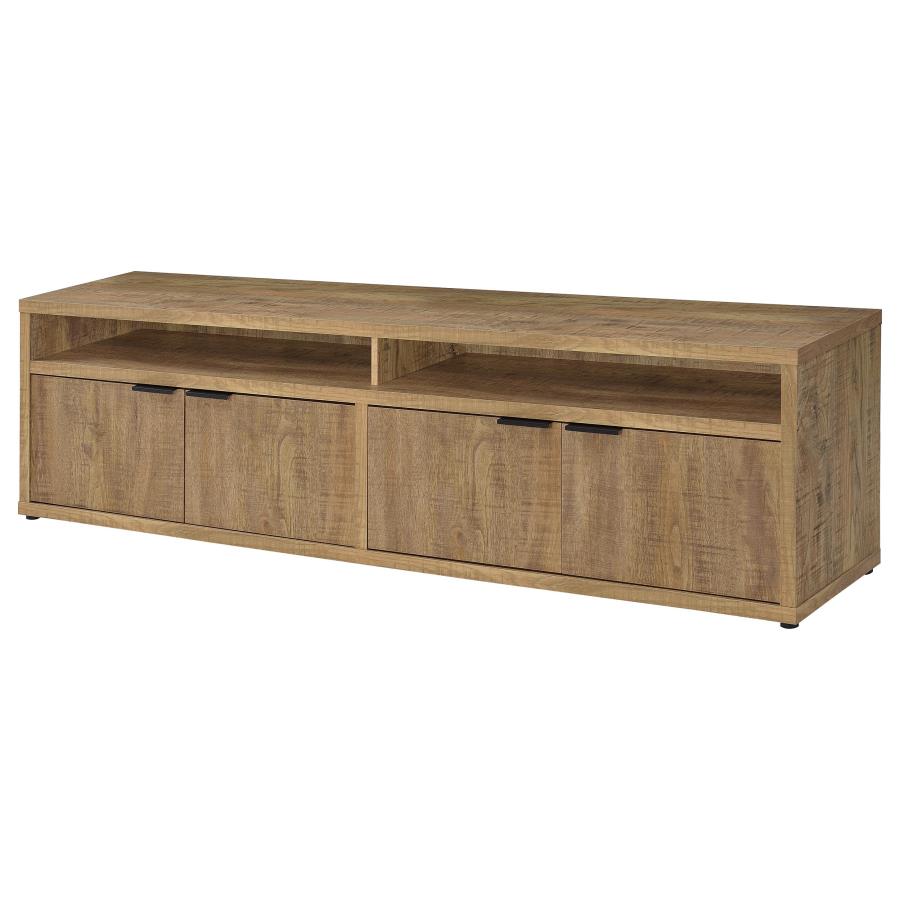 Home & Sleep Outlet - Sentnor 79-inch 4-door Engineered Wood TV Stand Media Console Mango