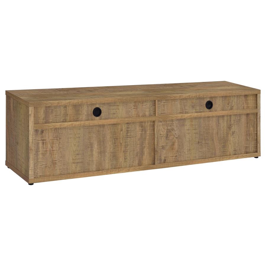 Home & Sleep Outlet - Sentnor 79-inch 4-door Engineered Wood TV Stand Media Console Mango