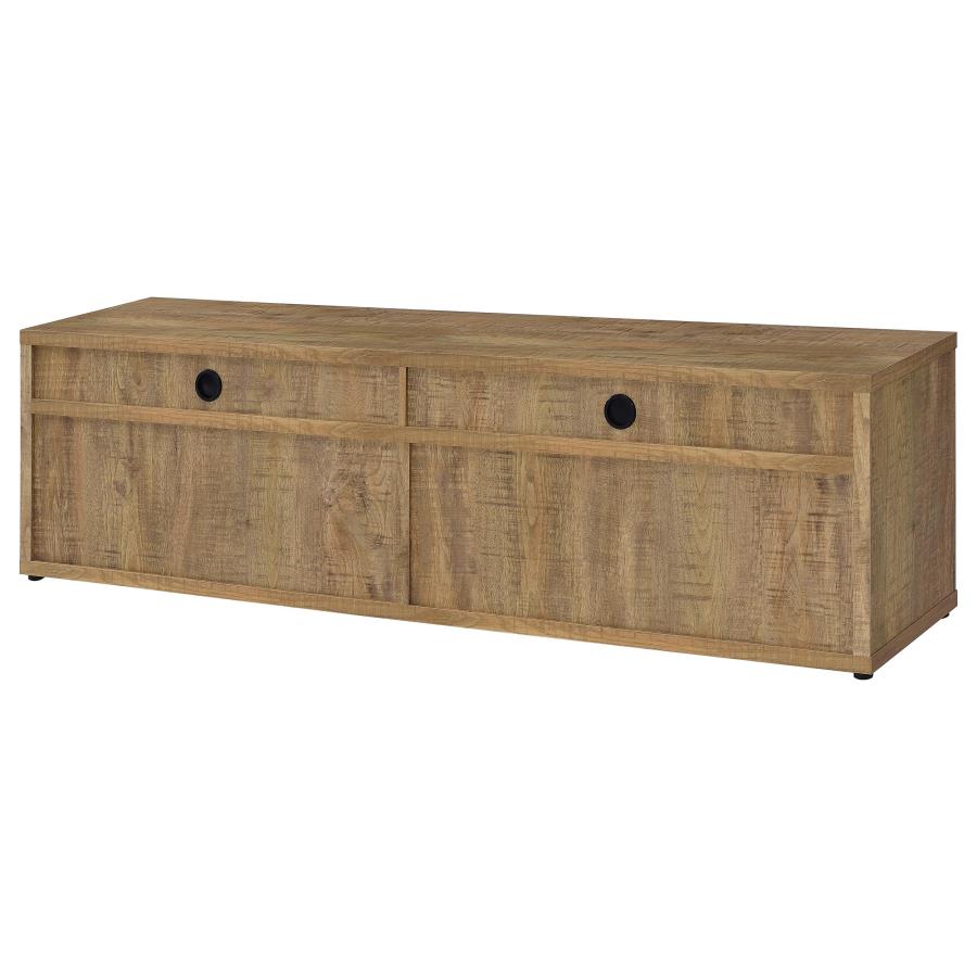 Home & Sleep Outlet - Sentnor 79-inch 4-door Engineered Wood TV Stand Media Console Mango
