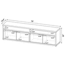 Tabby 79-inch 4-door Engineered Wood TV Stand Media Console Mango