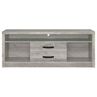 Burke 2-drawer Engineered Wood 59-inch TV Stand Grey Driftwood
