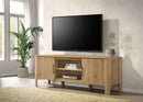 Rowe 65-inch 2-door Wood TV Stand Media Console Light Oak - Home & Sleep Outlet