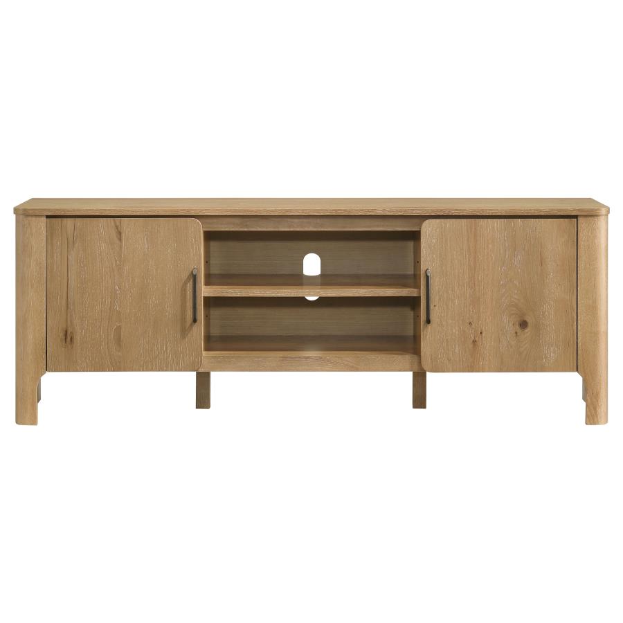 Home & Sleep Outlet - Rowe 65-inch 2-door Wood TV Stand Media Console Light Oak