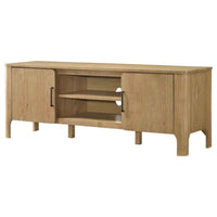 Rowe 65-inch 2-door Wood TV Stand Media Console Light Oak - Home & Sleep Outlet
