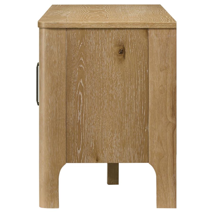 Home & Sleep Outlet - Rowe 65-inch 2-door Wood TV Stand Media Console Light Oak