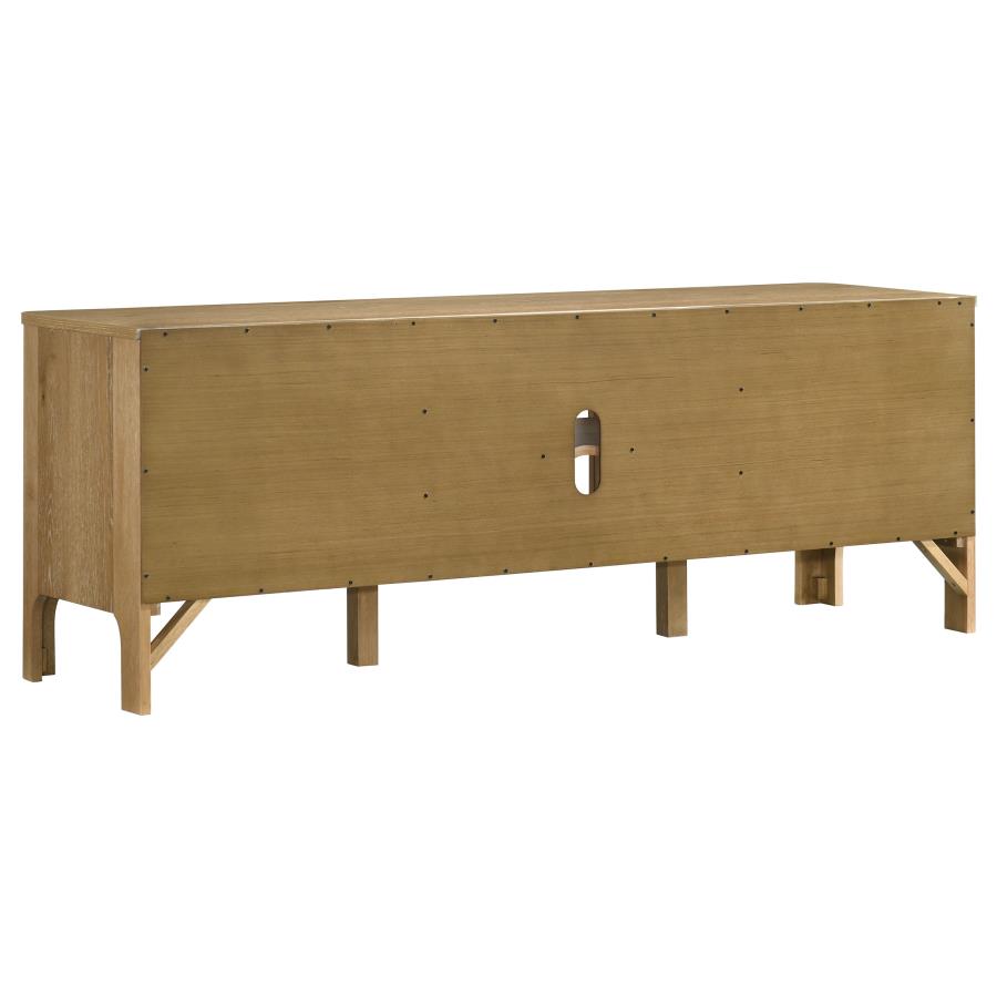 Home & Sleep Outlet - Rowe 65-inch 2-door Wood TV Stand Media Console Light Oak
