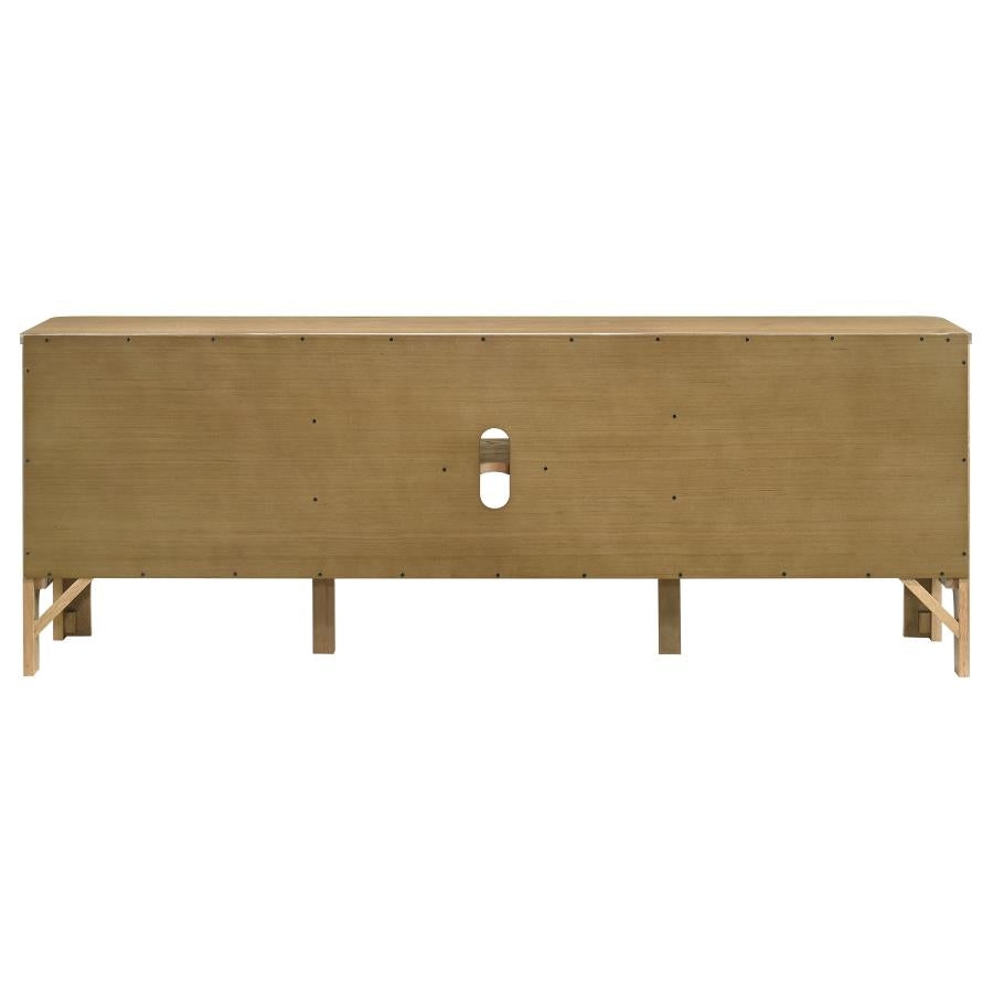 Home & Sleep Outlet - Rowe 65-inch 2-door Wood TV Stand Media Console Light Oak