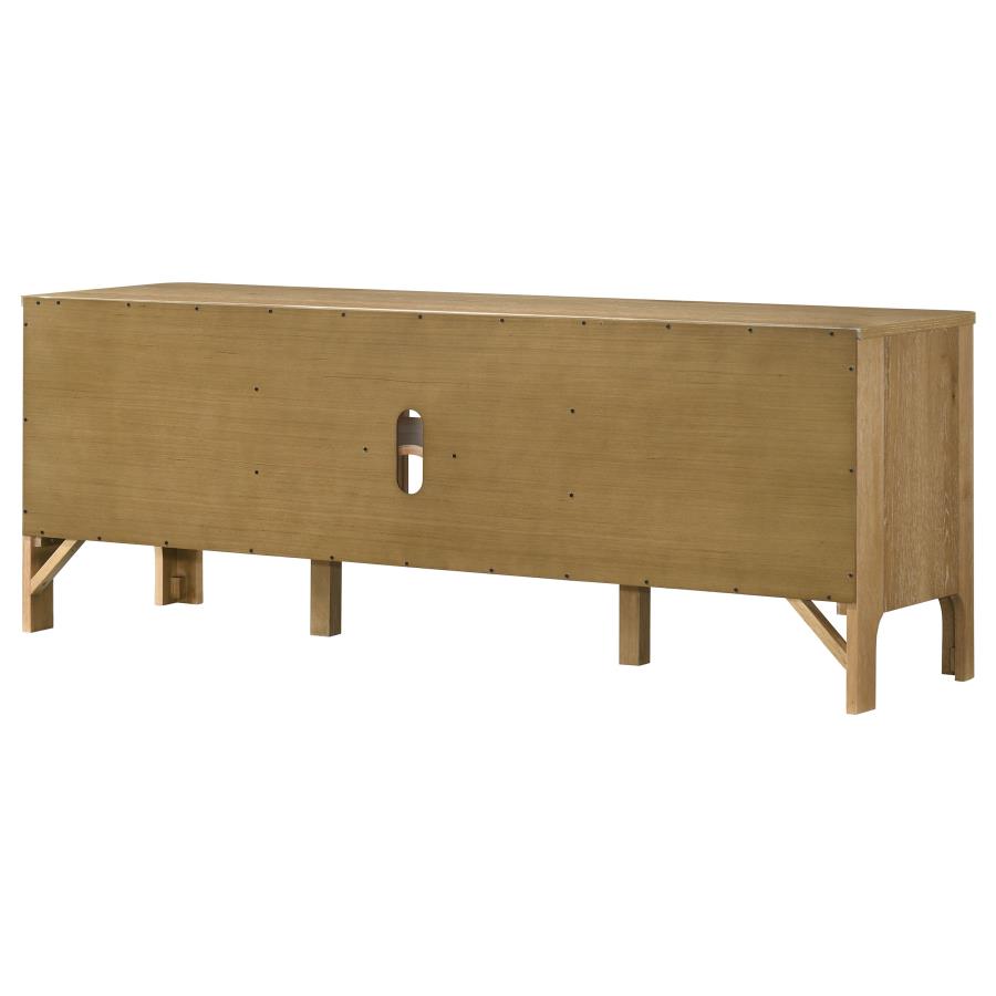 Home & Sleep Outlet - Rowe 65-inch 2-door Wood TV Stand Media Console Light Oak