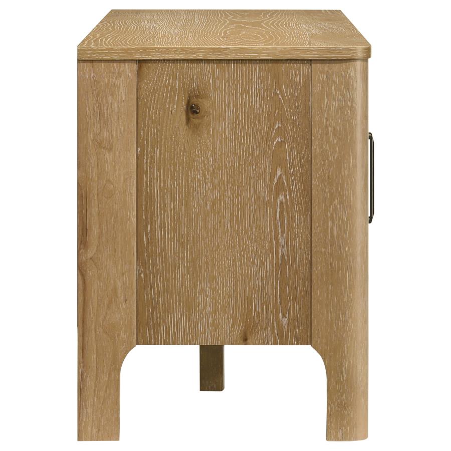 Home & Sleep Outlet - Rowe 65-inch 2-door Wood TV Stand Media Console Light Oak
