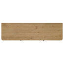 Rowe 65-inch 2-door Wood TV Stand Media Console Light Oak - Home & Sleep Outlet
