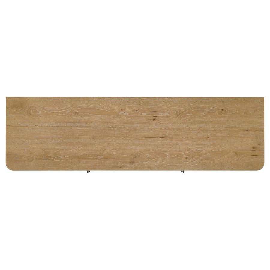 Home & Sleep Outlet - Rowe 65-inch 2-door Wood TV Stand Media Console Light Oak