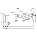 Rowe 65-inch 2-door Wood TV Stand Media Console Light Oak - Home & Sleep Outlet