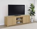 Laurelton 78-inch 4-door TV Stand Media Console Light Oak - Home & Sleep Outlet