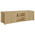 Home & Sleep Outlet - Laurelton 78-inch 4-door TV Stand Media Console Light Oak