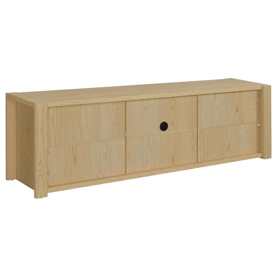 Home & Sleep Outlet - Laurelton 78-inch 4-door TV Stand Media Console Light Oak