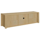 Laurelton 78-inch 4-door TV Stand Media Console Light Oak - Home & Sleep Outlet