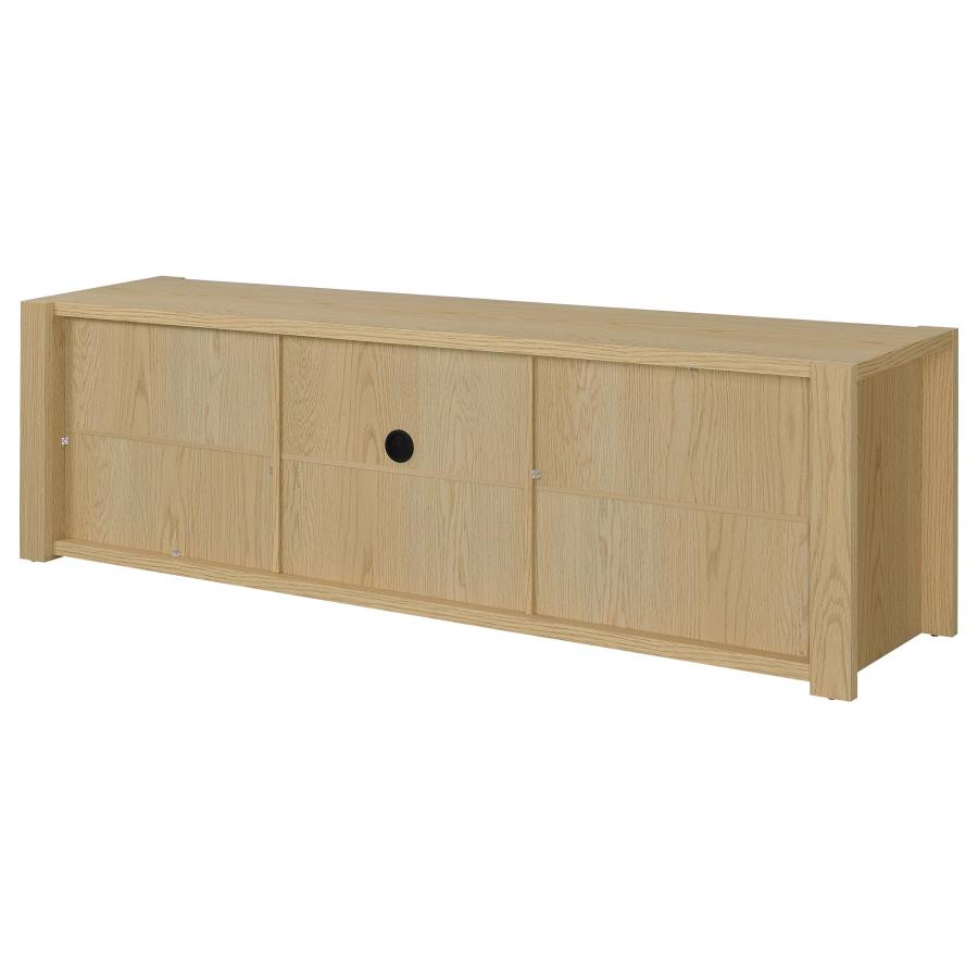 Home & Sleep Outlet - Laurelton 78-inch 4-door TV Stand Media Console Light Oak