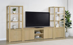 Home & Sleep Outlet - Laurelton 78-inch 4-door TV Stand Media Console Light Oak