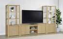 Laurelton 78-inch 4-door TV Stand Media Console Light Oak - Home & Sleep Outlet