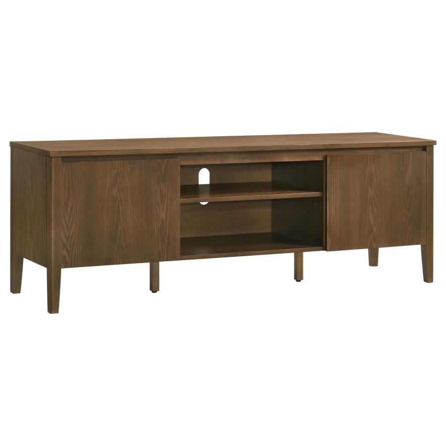 Home & Sleep Outlet - Thori 63-inch 2-door TV Stand Media Console Dark Brown