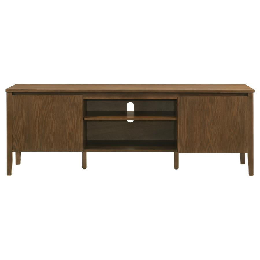 Home & Sleep Outlet - Thori 63-inch 2-door TV Stand Media Console Dark Brown